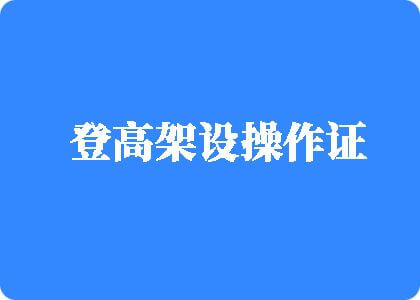 水射嗯啊登高架设操作证